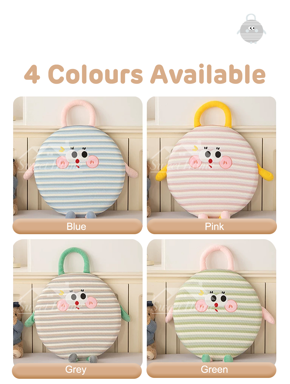 Cute Feet Round Seat Cushion-9